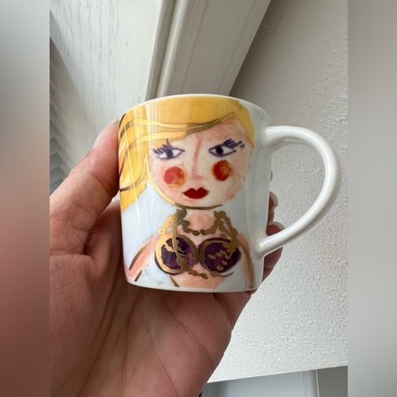 Starbucks 2015 Siren Mermaid Art Demitasse Espresso Mug Cup 3oz | Collectible - Picture 6 of 9